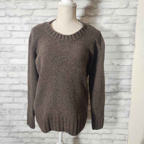 Merona Brown Crew Neck Sweater - Picture 1 of 7